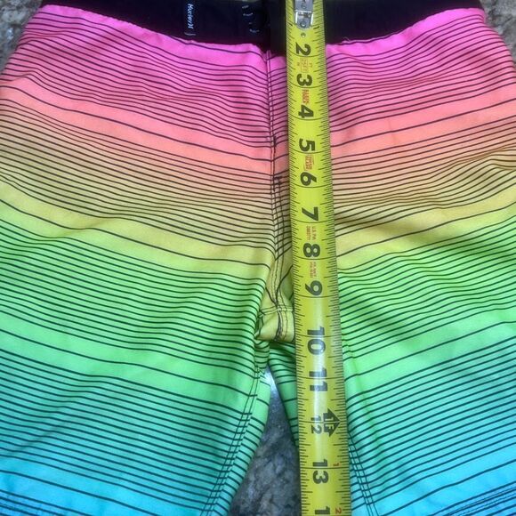 Hurley Shoreline Rainbow Striped Board Shorts - Picture 4 of 9